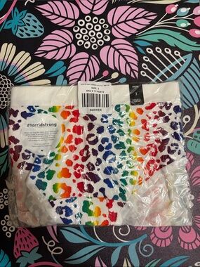 torrid White Hipster Panties with Rainbow Leopard Print